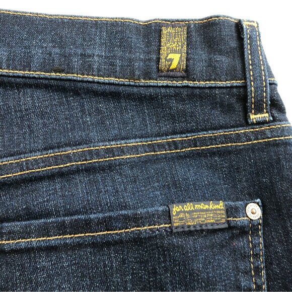 7 For All Mankind Men's Jeans Size 33x33 Slim Straight Classic Casual Blue Denim - Picture 13 of 16